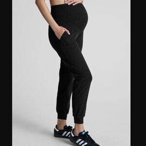 Beyond Yoga Charcoal Maternity Joggers